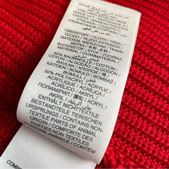 Brax Vibrant Red Cable Knit Women's Cardigan Size 40 or Large - Picture 11 of 14